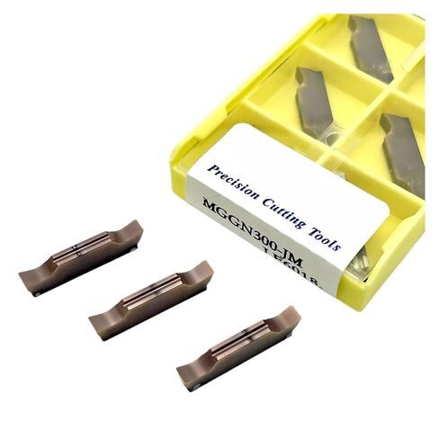Indexable Lathe Carbide Insert 10PCS MGGN300 MGGN400 MGGN500-JM LF6018 Hard Alloy External Turning Tool Grooving Tools Lathe Milling Cutter(MGGN500-JM LF6018) in Kuwait