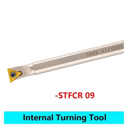 Indexable Lathe Carbide Insert 1PCS S08K-STFCR09 Alloy Steel Screw Type Internal Turning Tool Bar Cutter Holder in Kuwait
