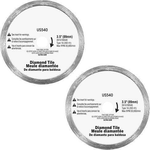 US540-01-2PK 3-1/2" Diamond Tile Blades Replacement - for Dremel Diamond Blades Rotary Tools 4000 400 398 395 300 285 275 200 100 8200 800 780 300 8220 in Kuwait