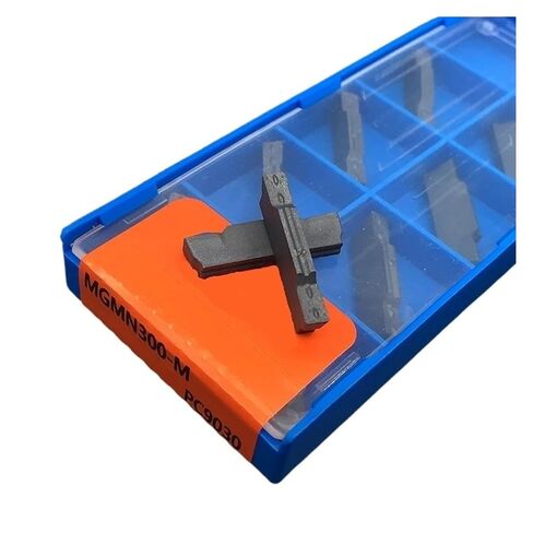 Indexable Lathe Carbide Insert 10PCS MGMN300-M PC9030 Hard Alloy Metal Prating Lathe Sloting Blade Turning Tools in Kuwait