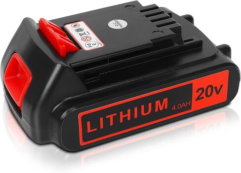 20v Lithium Battery Replacement: 4.0ah Compatible with Black and Decker LBXR20 LBXR2020 LBXR2520 LB2XR20 - Extended Runtime for Cordless Power Tools Drill 2 Pack in Saudi Arabia