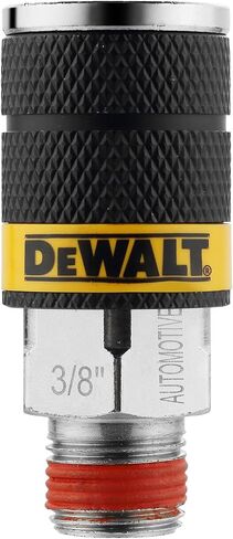 DEWALT 3/8-Inch Body Automotive Air Coupler with 3/8-Inch MNPT: High-Flow 6-Ball Design, 300 PSI in Kuwait