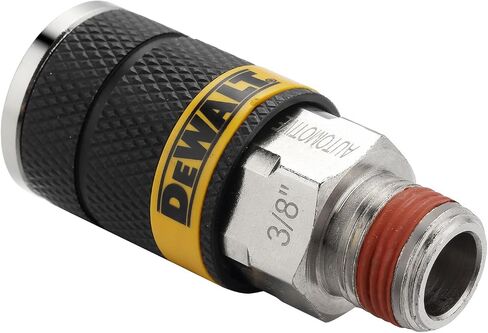 DEWALT 3/8-Inch Body Automotive Air Coupler with 3/8-Inch MNPT: High-Flow 6-Ball Design, 300 PSI in Kuwait