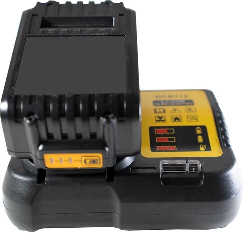 for Dewalt Battery Charger Replacement DCB112 Li-Ion Battery Charger for Dewalt, Black, 10.8V 14.4V 18V Compatible, Fast 2A Charging, 5.5x4x2.4 Inch, with Overheating Protection Charger 1 PC in Kuwait