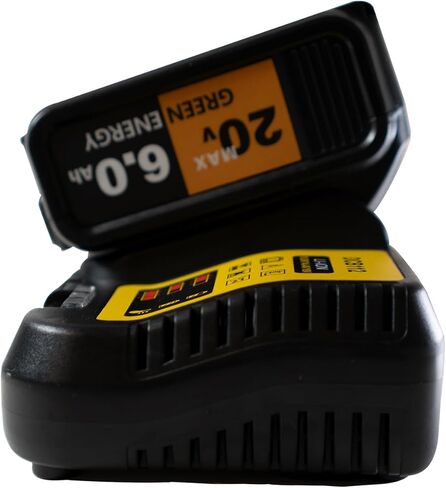 for Dewalt Battery Charger Replacement DCB112 Li-Ion Battery Charger for Dewalt, Black, 10.8V 14.4V 18V Compatible, Fast 2A Charging, 5.5x4x2.4 Inch, with Overheating Protection Charger 1 PC in Kuwait