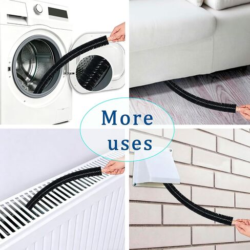 Dryer Vent Cleaner Kit Dryer Lint Cleaner Kit - Household Universal Vacuum Hose Attachment + Lint Brush for Easy Vent Cleaning, Hose Fit Most Vauum Cleaners to Improve Dryer Efficiency in Kuwait