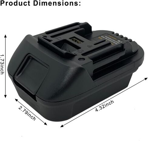 Battery Adapter for Dewalt/Milwaukee to Makita 18V Cordless Tool | Compatibe with Dewalt 20V/ Milwaukee 18V M18 Li-ion Battery, Convert to for Makita BL1830 BL1840 BL1850 Battery, Bare Adapter in Kuwait