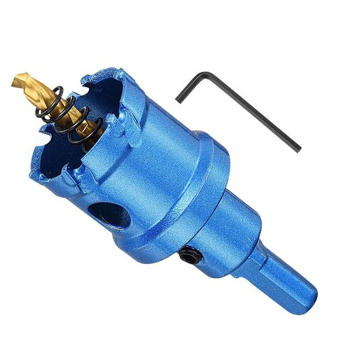 METALLIXITY 24mm(61/64") Carbide Hole Saw, TCT Hole Cutters for Thick Stainless Steel Steel Sheet Metal Iron, Blue in Saudi Arabia