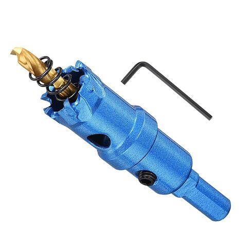 METALLIXITY 24mm(61/64") Carbide Hole Saw, TCT Hole Cutters for Thick Stainless Steel Steel Sheet Metal Iron, Blue in Saudi Arabia