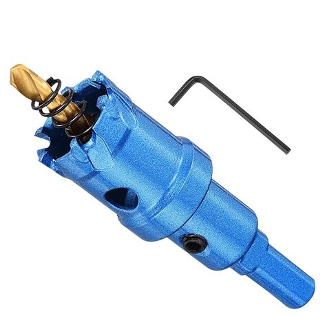 METALLIXITY 24mm(61/64") Carbide Hole Saw, TCT Hole Cutters for Thick Stainless Steel Steel Sheet Metal Iron, Blue in Saudi Arabia