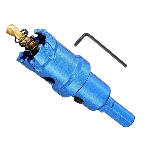 METALLIXITY 24mm(61/64") Carbide Hole Saw, TCT Hole Cutters for Thick Stainless Steel Steel Sheet Metal Iron, Blue in Saudi Arabia