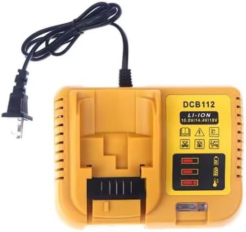 DCB112 Battery Charger Replacement for De-Walt 12V 20V and 60V MAX Lithium-Ion Battery DCB201 DCB200 DCB612 DCB609-2 DCB609 DCB606 DCB606-2 DCB208 DCB206 DCB204 DCB203 DCB126 in Kuwait