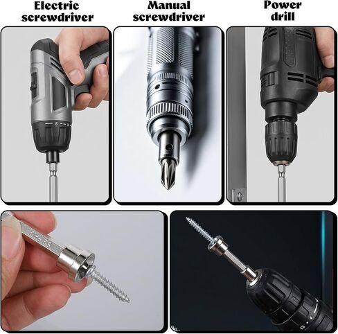 5PCS Magnetic Drywall Screwdriver Bits Set Magnetic Positioning Screwdriver Bits Ph2 Bit Hex Shank Drywall Screw Bit for Plasterboard Screw, 50mm in Kuwait