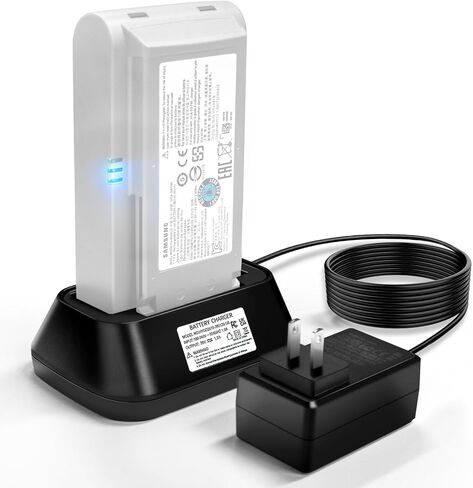1.2A Fast Charger for Battery of Samsung Jet 70,75,75+,90,90+ Series Vacuum | Compatible With Batteries Model: VCA-SBT90, VCA-SBT90EB.Not Compatible With Samsung Jet85,Jet95,Bespoke Battery in Kuwait