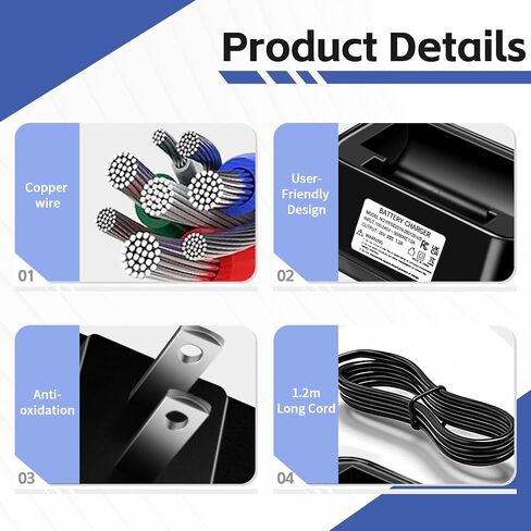 1.2A Fast Charger for Battery of Samsung Jet 70,75,75+,90,90+ Series Vacuum | Compatible With Batteries Model: VCA-SBT90, VCA-SBT90EB.Not Compatible With Samsung Jet85,Jet95,Bespoke Battery in Kuwait
