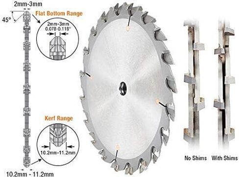 Amana Tool - 8" x 40T Acm 45° Adj. Saw Blade (508400), Industrial Grade in Kuwait