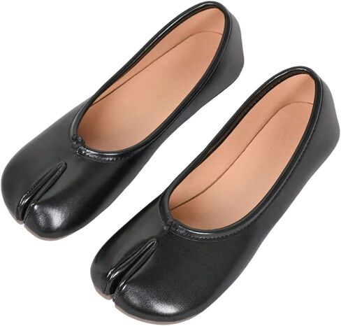 GORGLITTER Women's Tabby Shoes Wide Width Split Toe Tabi Shoes Slip On Ballet Flats Dressy Casual Office Daily Walking Shoes in Kuwait