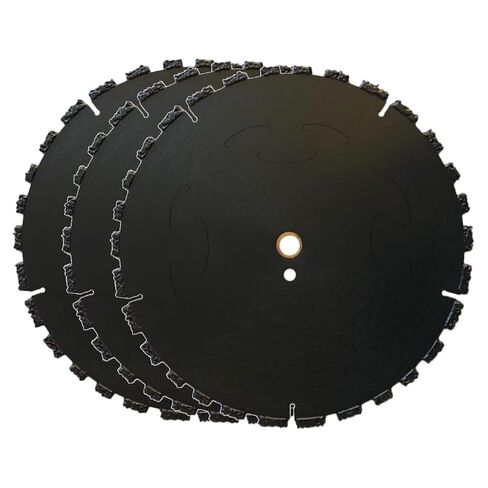 14" Demolition Saw Blades for Asphalt Shingles, Metal Sheet/Studs, Tar/Gravel Roofing, Wood, Fiberglass, 1/4" Segment Width, 1"-20mm w/Pin Hole Arbor in Kuwait