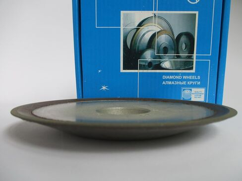 Dia. 5" (125mm.) Hole 1.26" (32mm.) Type: 12R4 Dish Abrasive Diamond Grinding Wheel for Carbide Teeth (125/100 Micron = 150 Grit) in Saudi Arabia