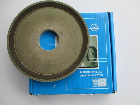 Dia. 5" (125mm.) Hole 1.26" (32mm.) Type: 12R4 Dish Abrasive Diamond Grinding Wheel for Carbide Teeth (125/100 Micron = 150 Grit) in Saudi Arabia