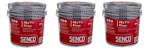 Senco 06A162P DuraSpin Number 6 by 1-5/8-Inch Drywall to Wood Collated Screw (1,000 per Box) (3-(Pack)) in Kuwait