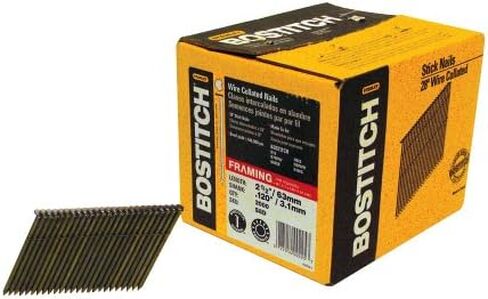 BOSTITCH S8D Clipped Head 2-3/8-Inch by .113-Inch by 28 Degree Wire Collated Framing Nail (2,000 per Box) in Kuwait
