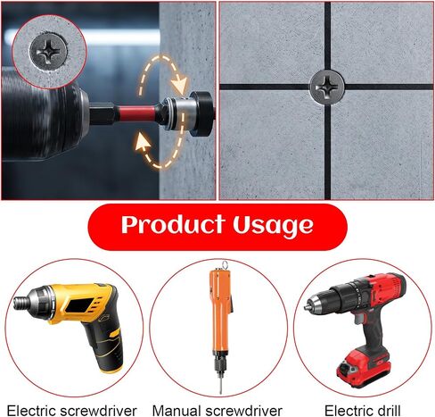 5PCS Drywall Screw Setter Bits PH2 Magnetic Depth Stop Adjustable | 50mm S2 Steel Hex Shank 2 Inch for Sheetrock Wood & Home Repairs 1/4" Hex Shank for Plasterboard and Sheetrock Screw in Kuwait