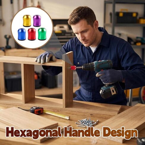 5 Pcs Strong Magnetic Screw Ring,For Power Bits & Hex Screwdrivers | Strong Magnetic Screw Holder,,Anti-Slip Design,Removable Household Tool Metal Screw,For Power Tools,Mechanics Carpenters in Kuwait