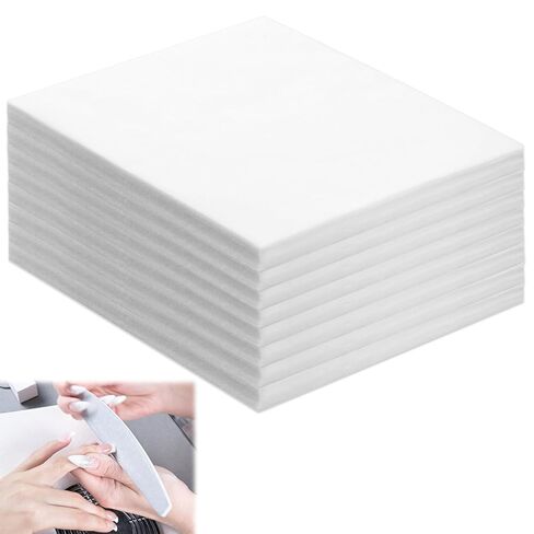 1000 Sheets Nail Dust Collector Filter Paper, Disposable Nail Dust Suction Collector Filter Paper, 9.45 x 7.87 Inch White Non-Woven Filters Pads for Nail-Salon Tech Supplies in Kuwait