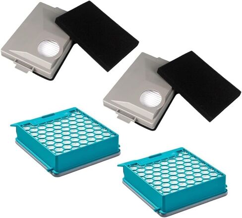 Replacement Filter and Fine Dust Filter for Miele for Boost CX1 and for Blizzard CX1 Vacuum Cleaners, Compatible with 11639240 SF-HY 60 11639250 CX-FSF in Kuwait