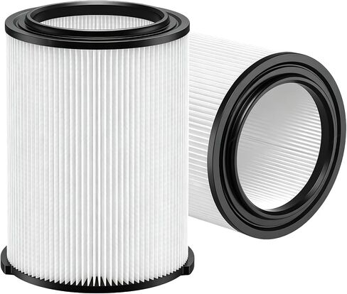 2-Pack VF4000 Replacement Filter for Ridgid 5-20 Gallon Wet/Dry Shop Vacs, Standard H13 HEPA Media, Compatible with Husky 6-9 Gal, Craftsman 17816 WD5500 RV2400A in Kuwait