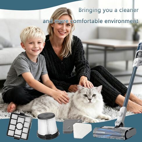 BU3523 BU3521 BU3120 Filter Replacement Compatible with Shark BU3521 Clean Lightweight Cordless Stick Vacuum, BU3523 Clean & Empty Cordless Stick Vacuum, Auto Empty System, 7 Pack in Kuwait