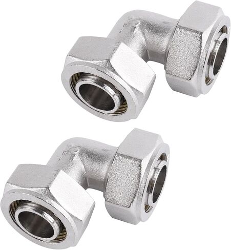 2 PCS 3/4'' Elbow Air Piping Fittings, Air L Tubing Fittings for Shop Garage Compressed Air Piping System in Kuwait