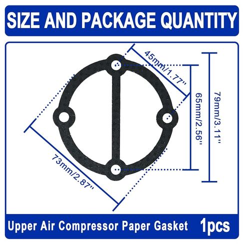 1set Upper/Middle/Lower Air Compressor Paper Gasket,Air Compressor Valve Plate Head Gasket,Air Compressor Valve Plate Replacement Kit(#6,Black/Green) in Kuwait