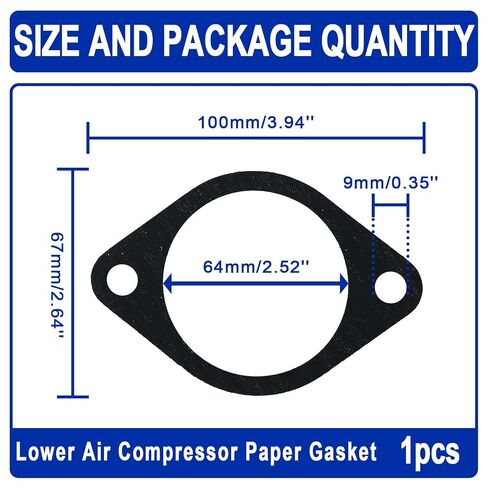 1set Upper/Middle/Lower Air Compressor Paper Gasket,Air Compressor Valve Plate Head Gasket,Air Compressor Valve Plate Replacement Kit(#6,Black/Green) in Kuwait