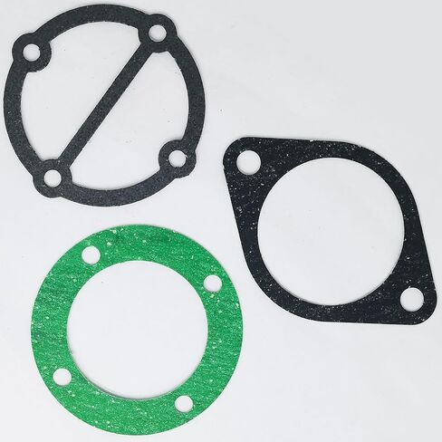 1set Upper/Middle/Lower Air Compressor Paper Gasket,Air Compressor Valve Plate Head Gasket,Air Compressor Valve Plate Replacement Kit(#6,Black/Green) in Kuwait