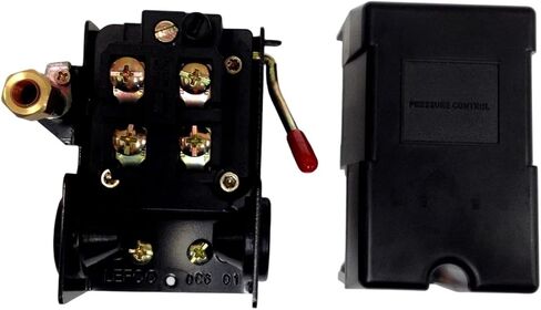CW212700SJ PRESSURE SWITCH for Campbell Hausfeld Air Compressor | Industrial Compressor PRESSURE Control SWITCH, 95-125 PSI, 4 PORT, 1/4" FPT, replaces 69MB7LY2C in Kuwait