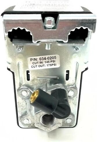 034-0205 For SANBORN COLEMAN POWERMATE PRESSURE SWITCH 145 ON / 175 PSI OFF | pressure release unloader valve for 1/4" compression tube, Part: 034-0205, Compressor UNLOADER VALVE Switch W/ ON/OFF LEVER in Kuwait