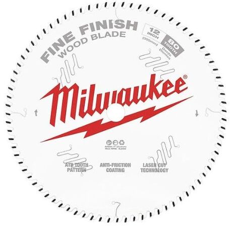 Milwaukee 12" 80T Fine Finish Circular Saw Blade in Kuwait