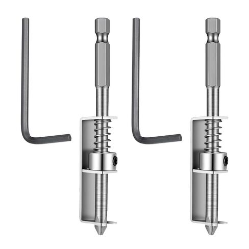 Amabro 2 Pcs Spring Loaded Screw Holder Bit, Anti Drop Retaining Tool for Drill Bit, Single Hand Operation Screwdriver Grip Holder for Woodworking Electricians Mechanics Home Repair in Kuwait
