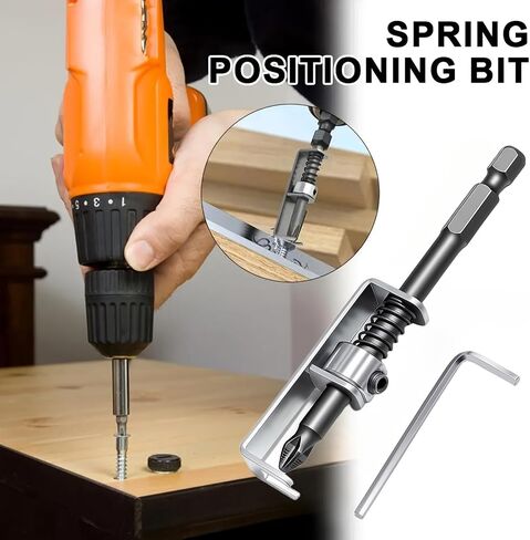 1pc Spring Loaded Screw Holder Bit – Anti-Drop Screwdriver Bit for Electric Drill & Manual Driver, One-Hand Operation Universal Screw Retaining Tool (1PC) in Kuwait