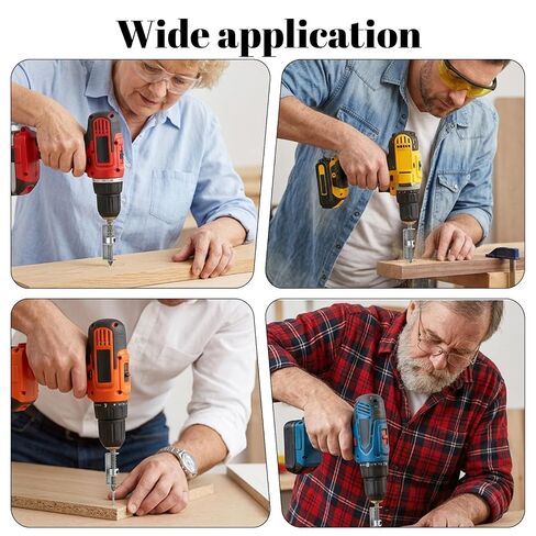 Amabro 2 Pcs Spring Loaded Screw Holder Bit, Anti Drop Retaining Tool for Drill Bit, Single Hand Operation Screwdriver Grip Holder for Woodworking Electricians Mechanics Home Repair in Kuwait
