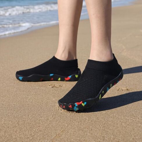 Women's Quick Dry Water Shoes, Breathable Mesh Slip-On Aqua Socks, Barefoot Beach Shoes for Swimming, Surfing, Yoga in Kuwait