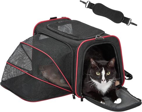 Petsfit أرنب الناقل الأرنب الناقلات، وافقت شركة الطيران لينة من جانب المحمولة الحيوانات الصغيرة السفر حقيبة قابلة للغسل لخنزير غينيا / القط / الكلب / القطط / جرو in Kuwait