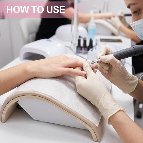 800 Sheets Nail Dust Collector Filter Paper Disposable for Nail Tech Vacuum, 9.45x7.87in Cotton Filter for Salon Spa Home Use, Efficient Dust Collection in Kuwait