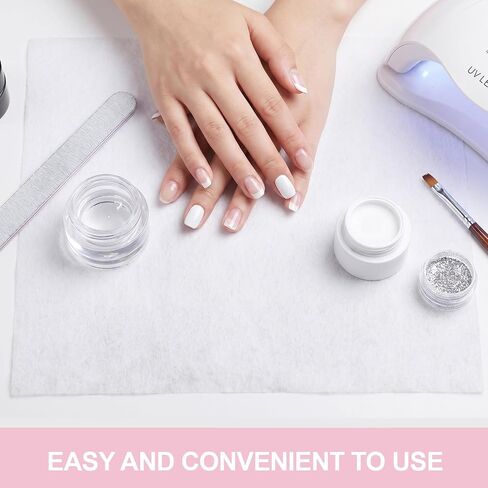 800 Sheets Nail Dust Collector Filter Paper Disposable for Nail Tech Vacuum, 9.45x7.87in Cotton Filter for Salon Spa Home Use, Efficient Dust Collection in Kuwait