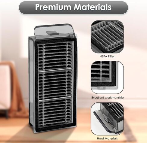 (6 Pack) X50 Ultra Replacement HEPA Filters for Dreame X50 Ultra, L40s Pro Ultra, L50 Pro Ultra, X50 Master, for Mova V50 Ultra Robot Vacuum, Filters Accessories Kit, Upright Filter, Vacuum filter in Kuwait