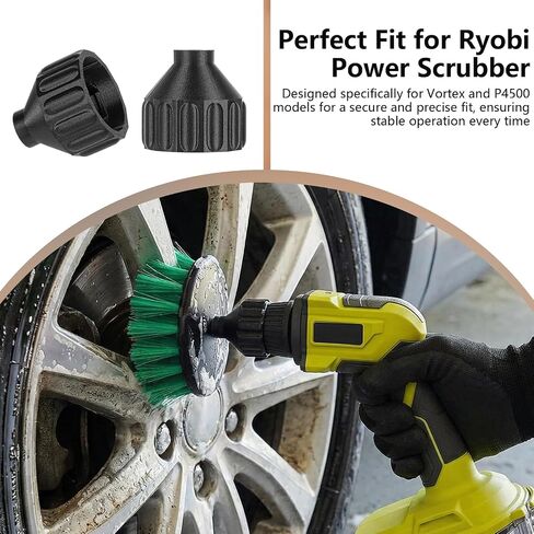 Triangle to Hex Adapter for Ryobi Power Scrubber | Fits Vortex & P4500 | Converts Triangle Connector to Standard Hex Bit in Kuwait