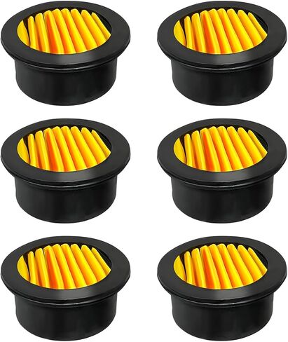 6 Pack Air Compressor Replacement Filter Elements, Intake Paper Filter Silencer Muffler for 1/2", 1/4", 3/8" Air Compressors, Generators, Blowers & Exhaust Ports in Kuwait