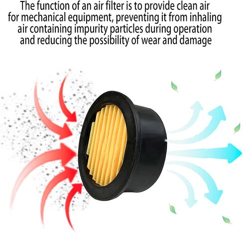 6 Pack Air Compressor Replacement Filter Elements, Intake Paper Filter Silencer Muffler for 1/2", 1/4", 3/8" Air Compressors, Generators, Blowers & Exhaust Ports in Kuwait